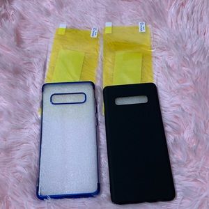 🌿2 Galaxy s10 plus cases &2 free screen protector